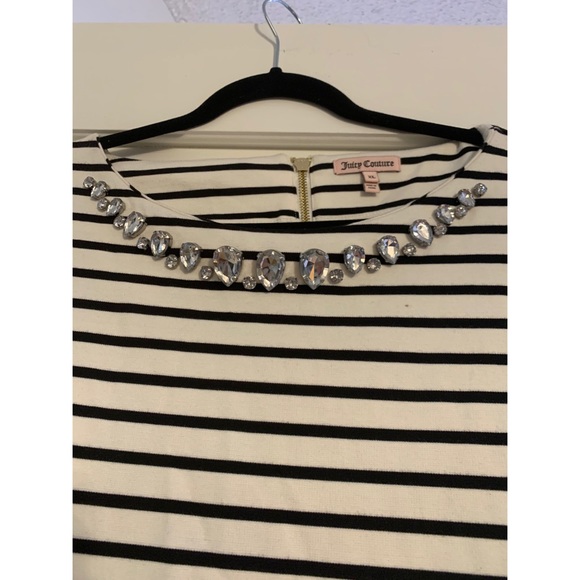 Juicy Couture Crystal Striped Alexis Jersey Dress - Picture 5 of 8